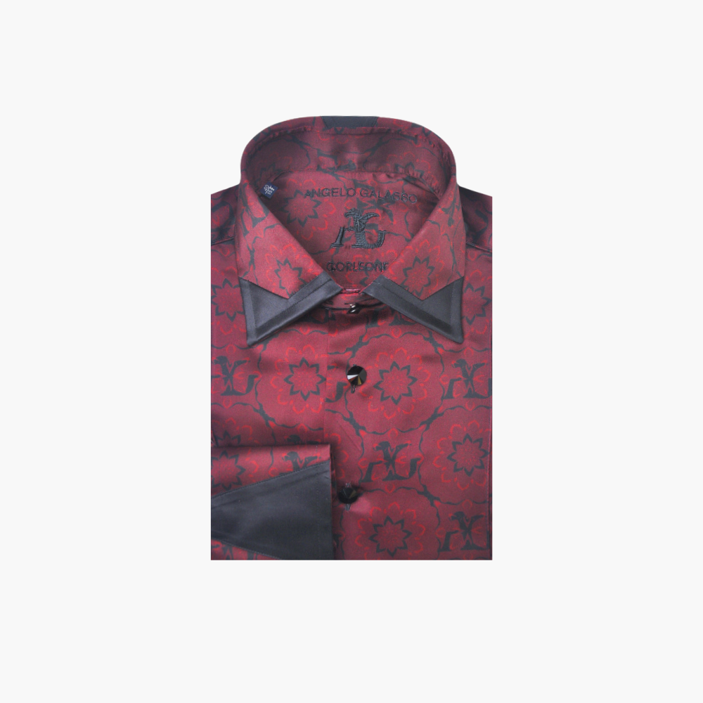 Red & Black Custom Print Shirt