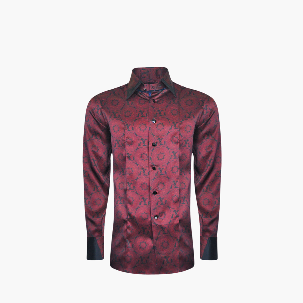 Red & Black Custom Print Shirt