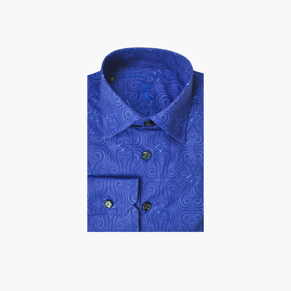 Royal Blue AG Custom Print Mason Shirt