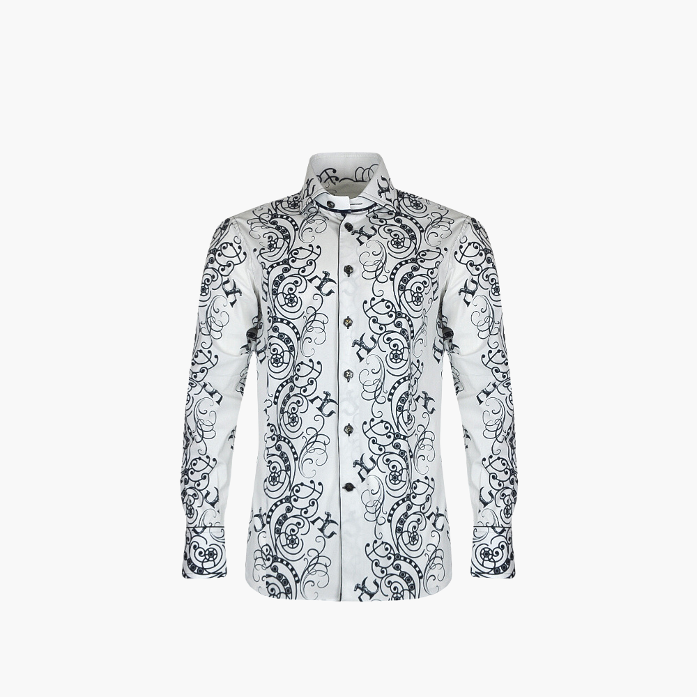 White & Black Ramage Mason Shirt