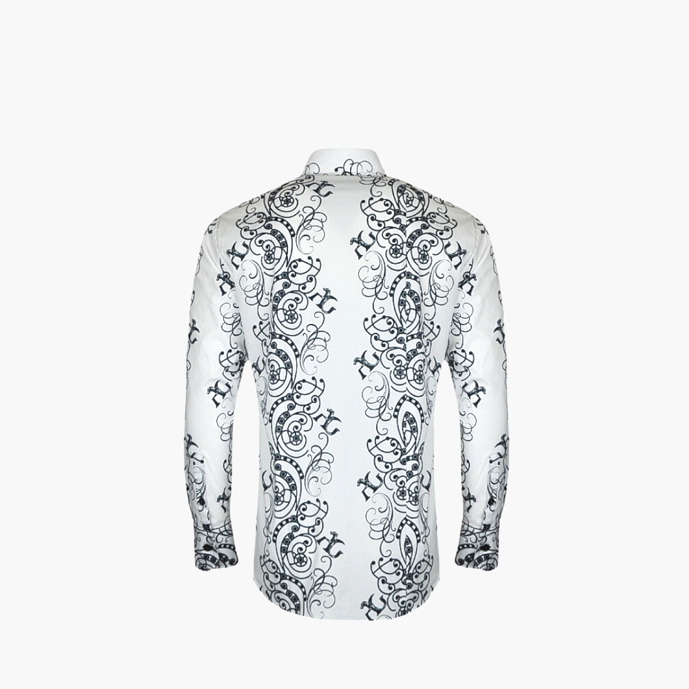 White & Black Ramage Mason Shirt