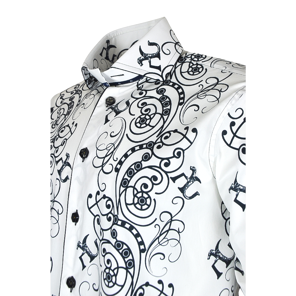 White & Black Ramage Mason Shirt