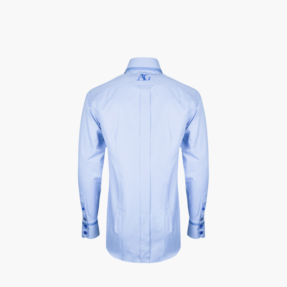 Light Blue Twill Watch Cuff Mason Shirt - AG23W1HAS27