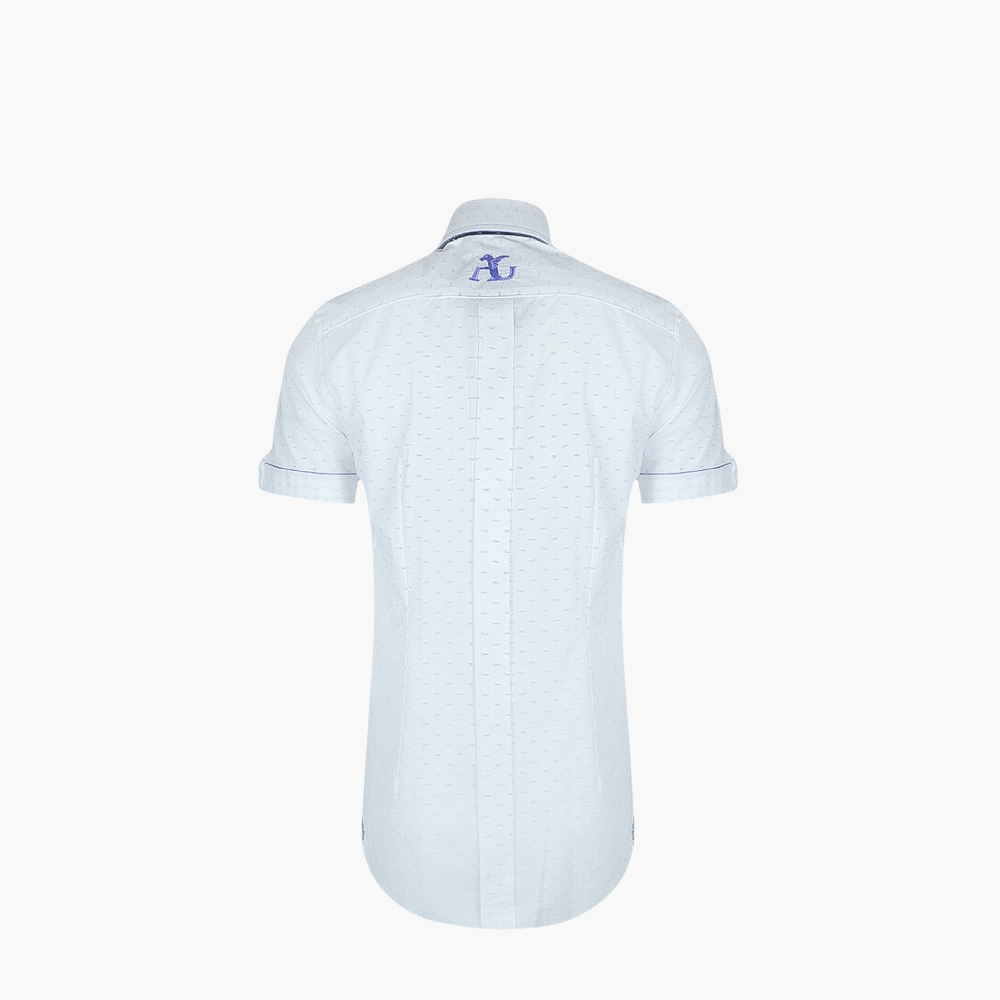 Lilac Fil Coupe Short Sleeves Shirt - AG23W1HAS30