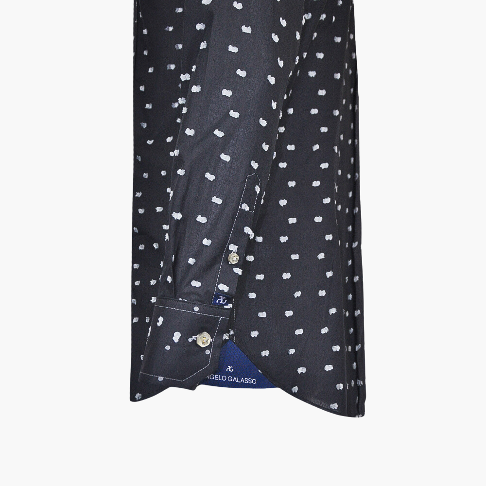 Black Grey Fil Coupe Mason Shirt - AG23W1HAS31