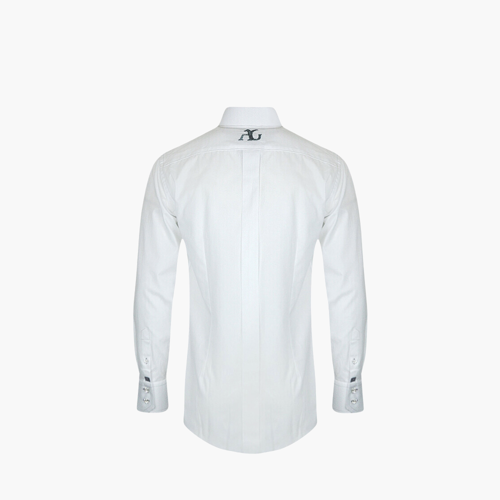 White & Silver Metallic Lace Mason Shirt