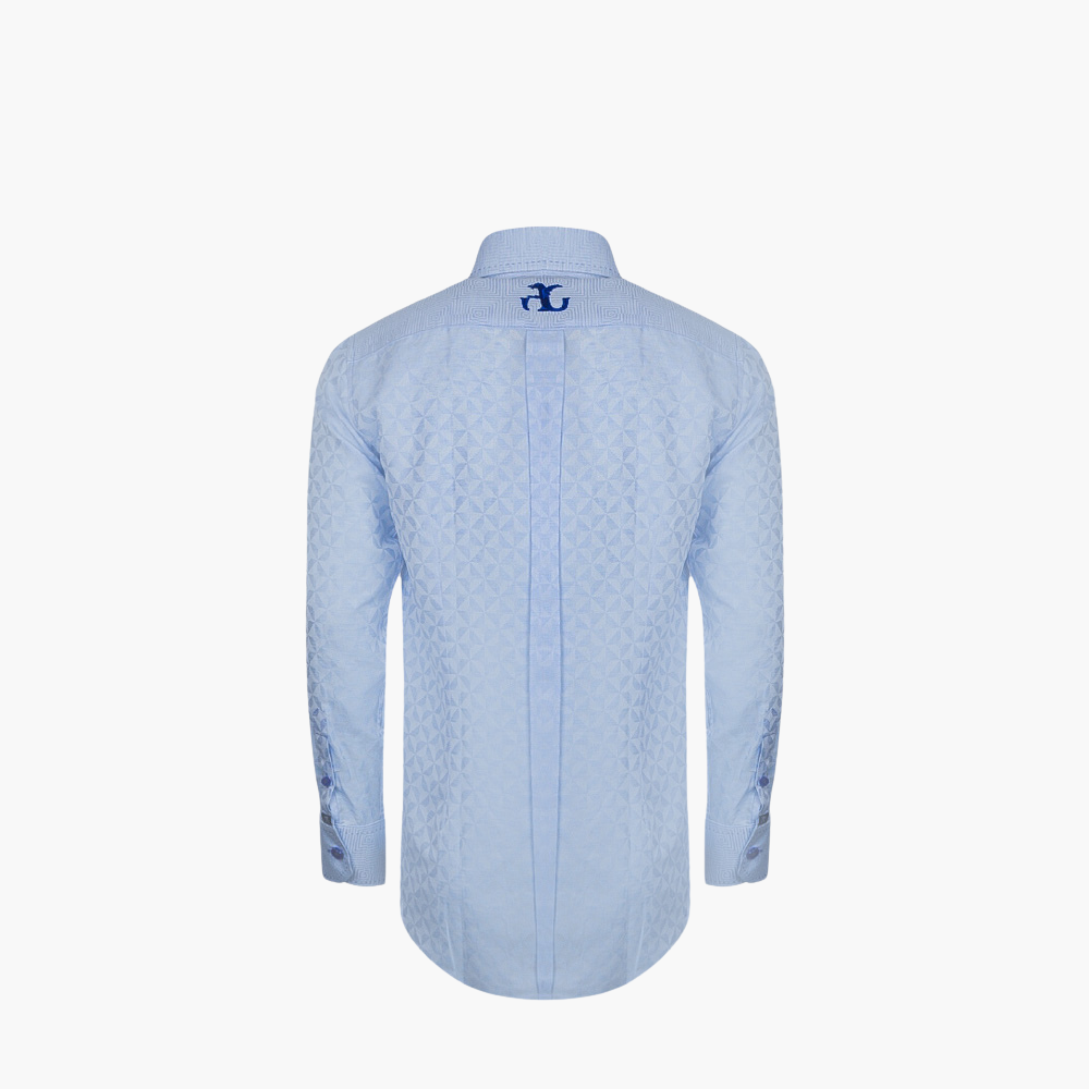 Light Blue Optical Mason Shirt - AG23W1HAS40
