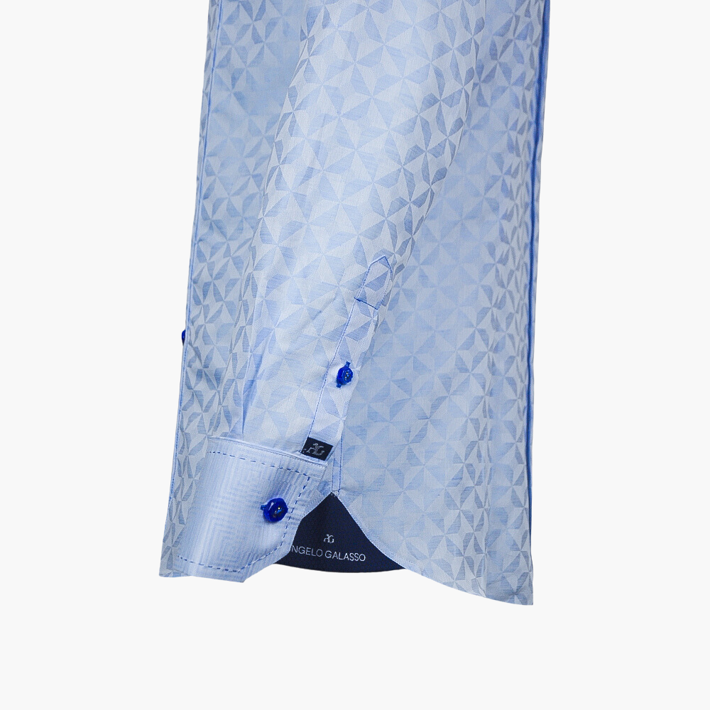 Light Blue Optical Mason Shirt - AG23W1HAS40