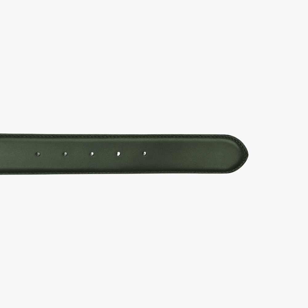 Green Alloro Calfskin Belt - Angelo Galasso - Luxury Italian Menswear London