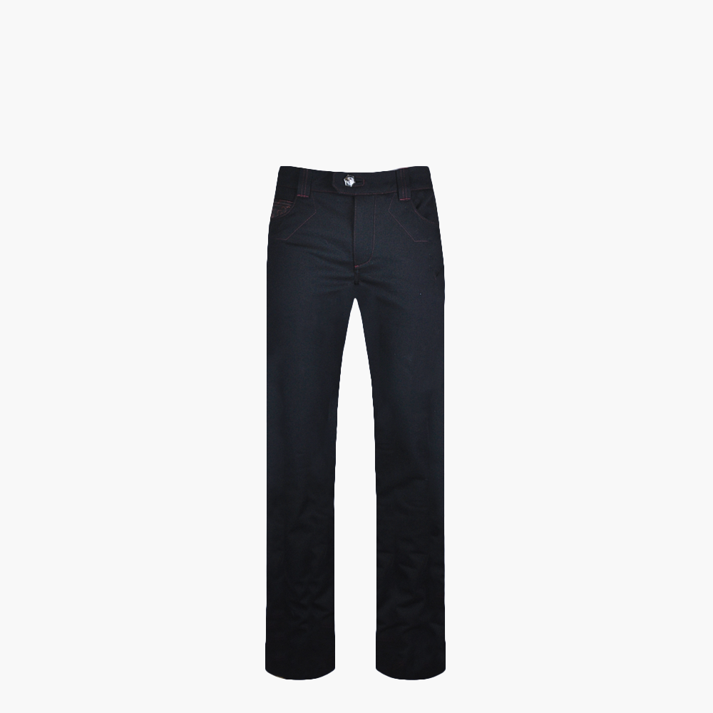 Black Alloro Jeans with Silk Inserts -