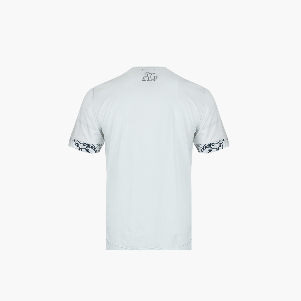 White Custom Print T-Shirt - AG23WTTSH03