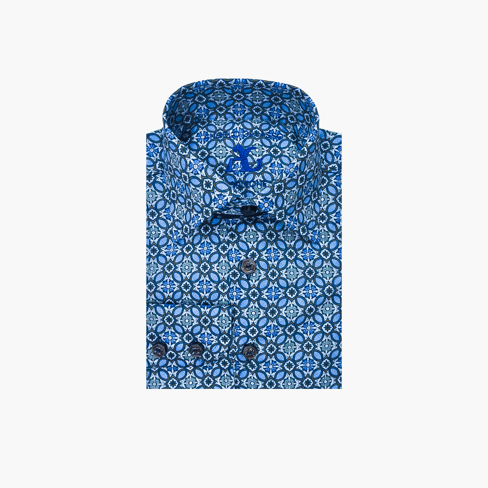 Blue & Brown Azulejo Print AG24S1HAS02