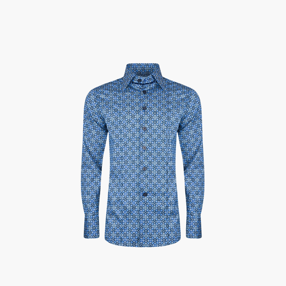 Blue & Brown Azulejo Print AG24S1HAS02