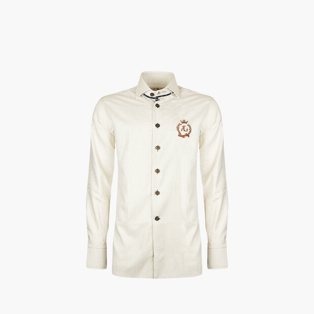 Beige Alloro Logo Shirt - AG24S1HAS09