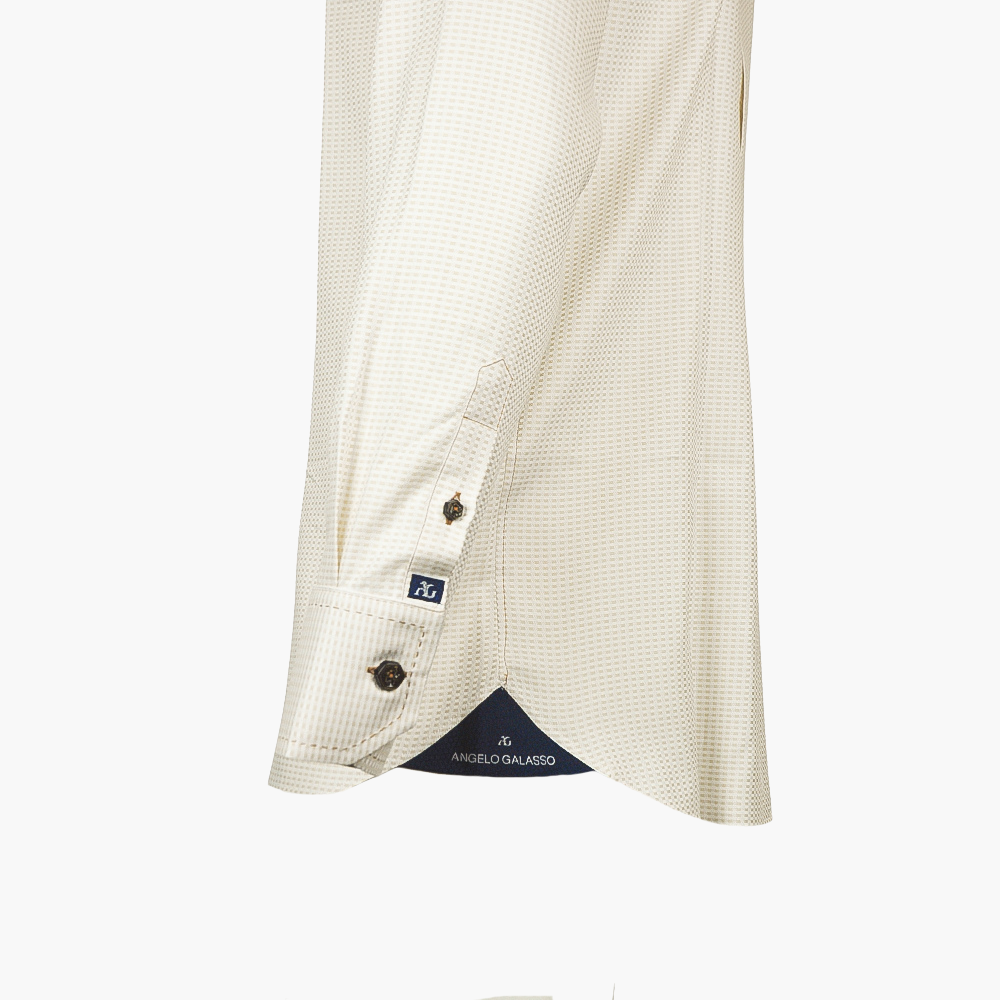 Beige Alloro Logo Shirt - AG24S1HAS09