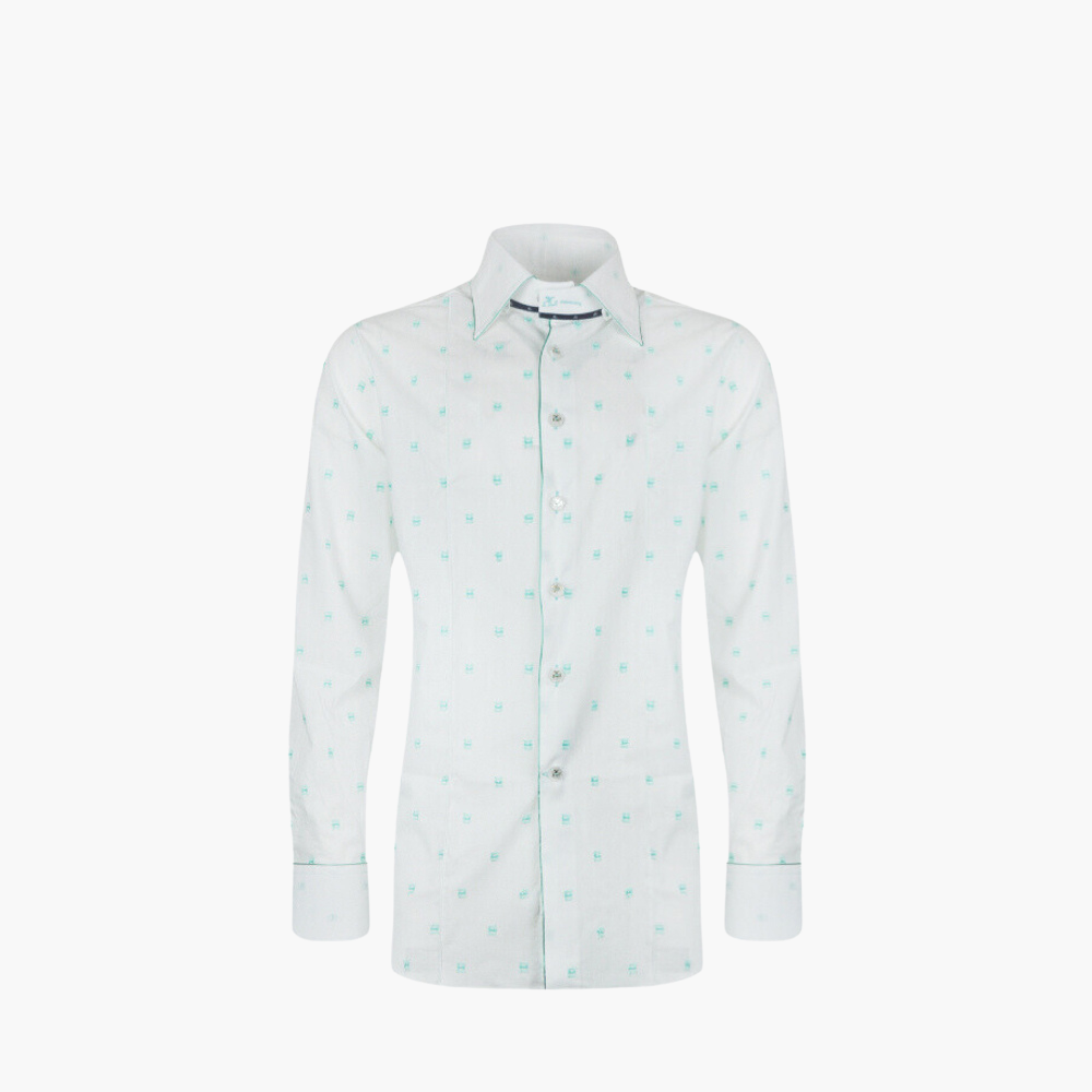 Light Green Fil Coupe Shirt - AG24S1HAS18