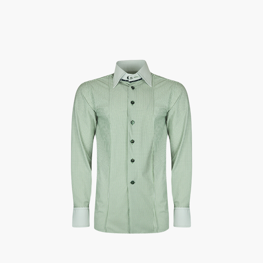 Green & White Dots Shirt - AG24S1HAS24