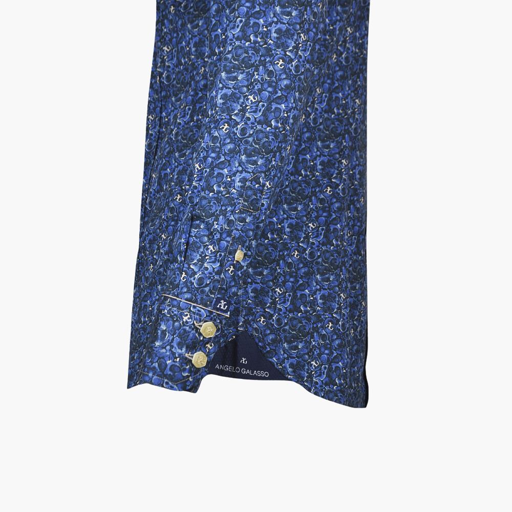 Blue Malachite AG Custom Print Mason Shirt - AG24S1HAS30