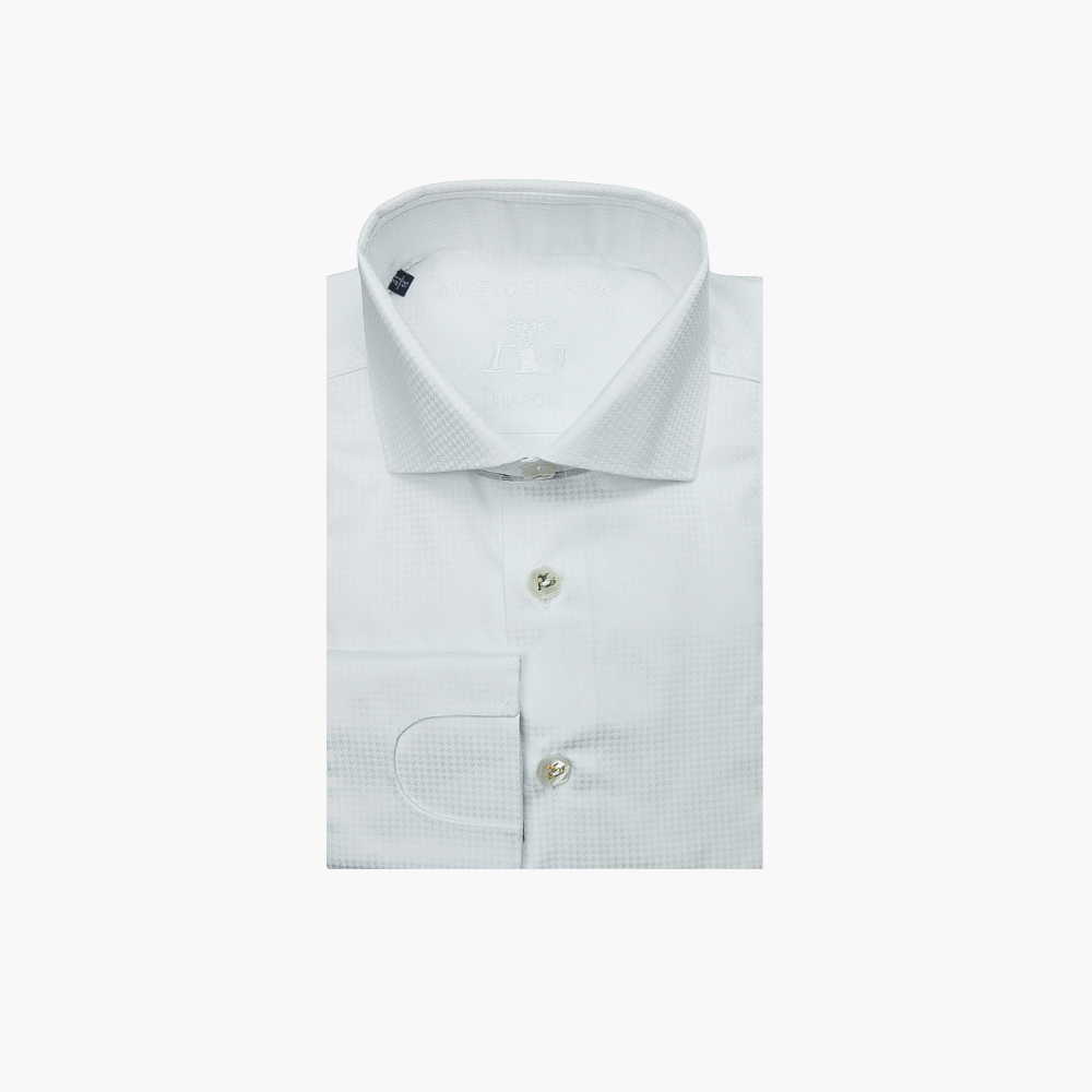 White Watch Cuff Mason Shirt - AG24S1HASCO01