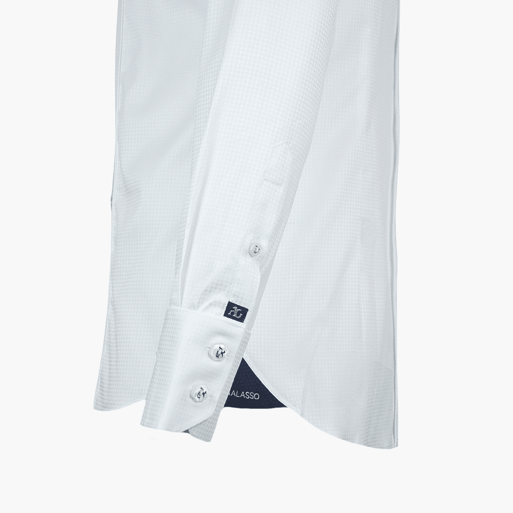 AG White Watch Cuff Mason Shirt - Angelo Galasso - Luxury Italian Menswear London