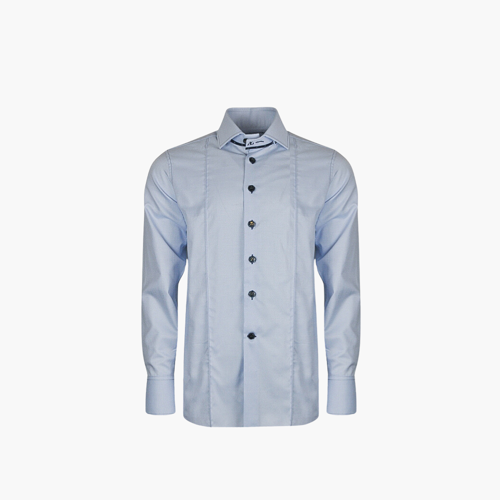 Light Blue Watch Cuff Mason Shirt - AG24S1HASCO09