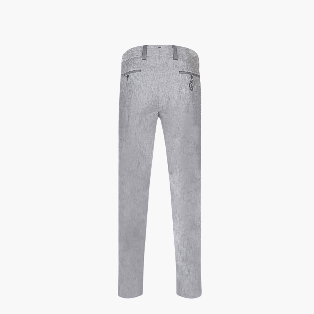Grey Linen Alloro Trousers - AG24S7RIV01