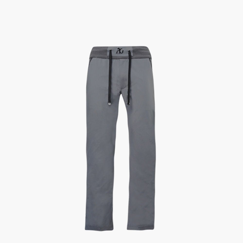 Grey & Metallic Black AG Logo Tracksuit - Angelo Galasso - Luxury Italian Menswear London