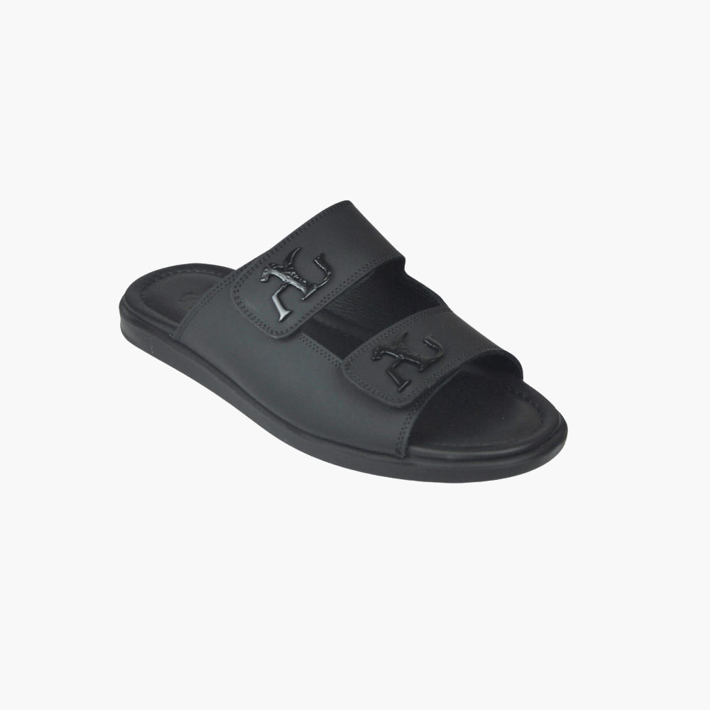 Black Double AG Strap Sandal Shoes - AG24SSCAF01