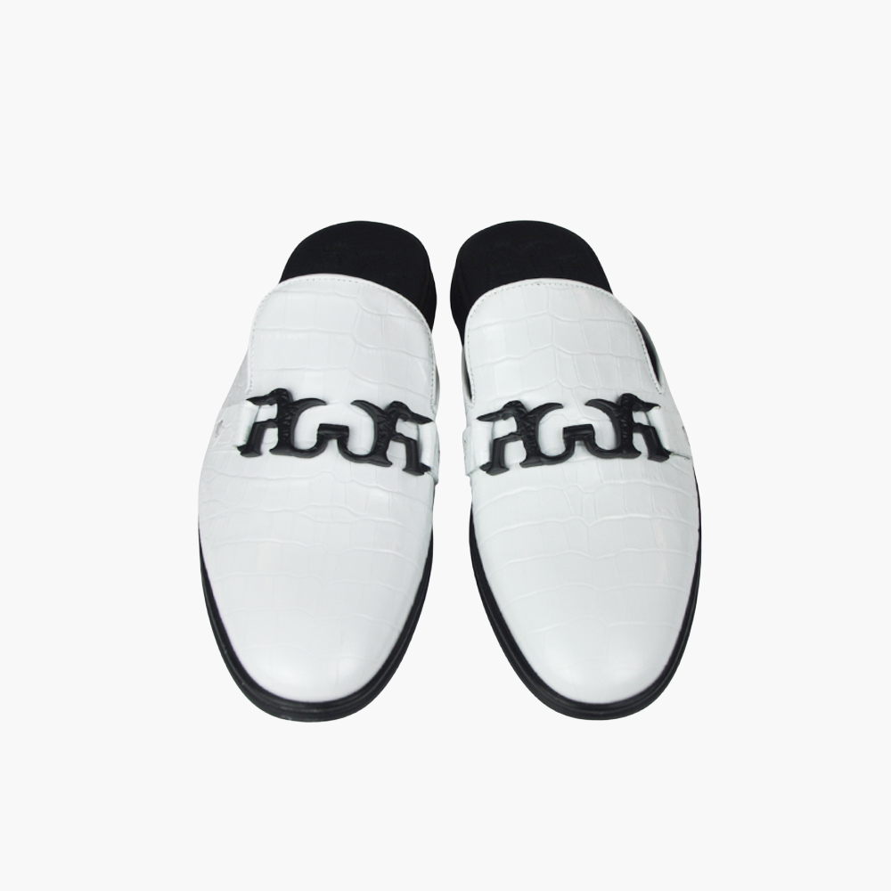 Off White Ornament Sabot Shoes - AG24SSCAF03