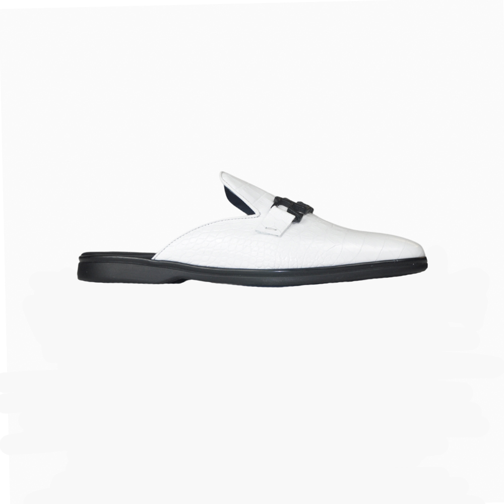 Off White Ornament Sabot Shoes - AG24SSCAF03