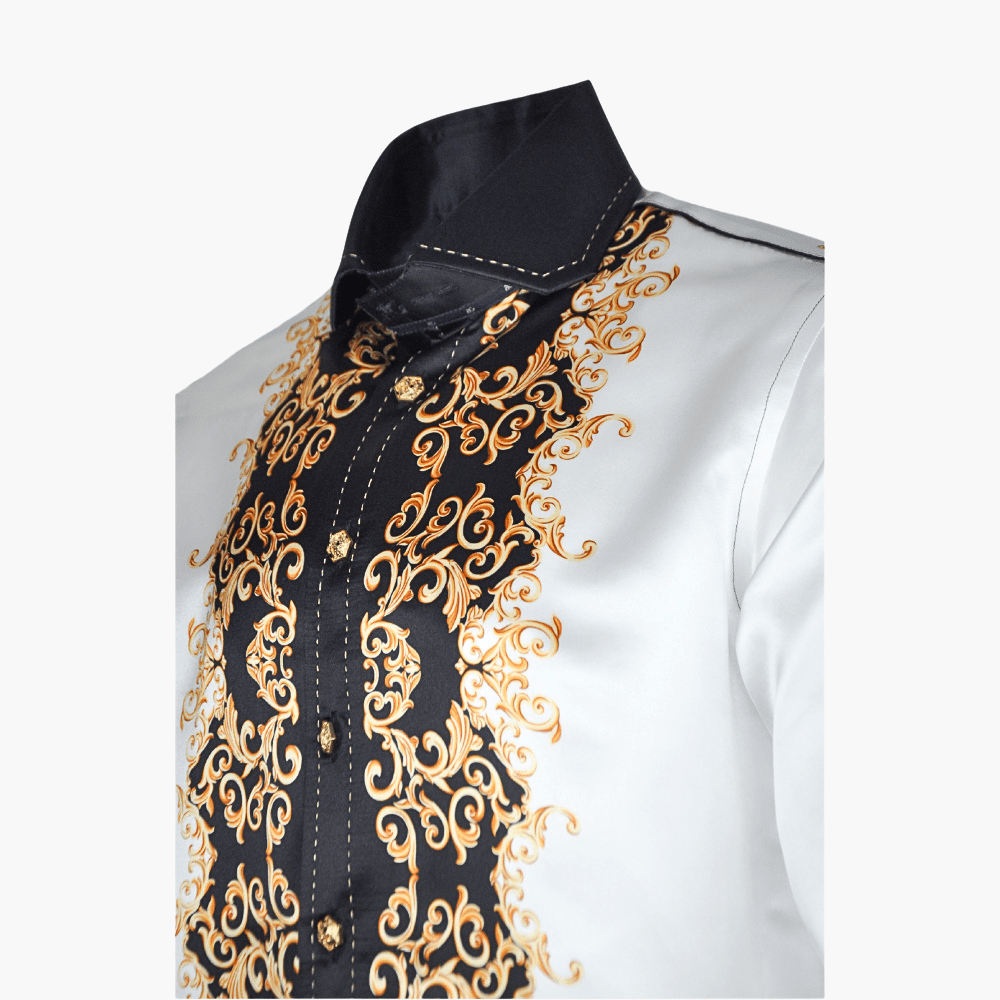 Ramage Piazzato Silk Niki Shirt - Angelo Galasso - Luxury Italian Menswear London