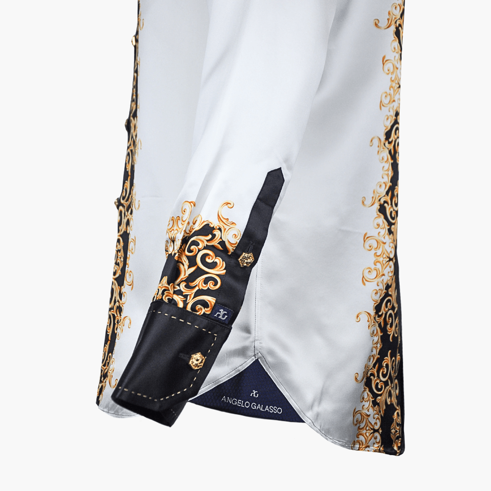 Ramage Piazzato Silk Niki Shirt - Angelo Galasso - Luxury Italian Menswear London