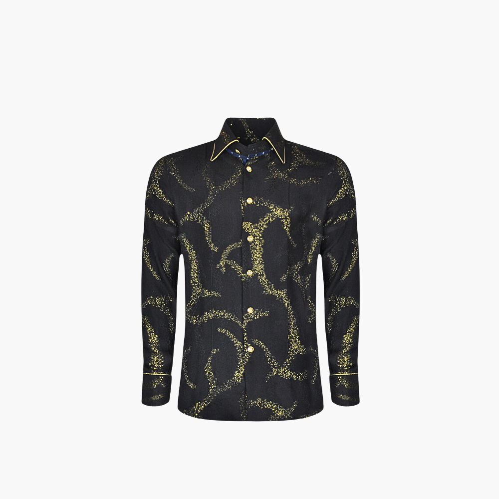 Gold & Black Metallic Corleone Shirt
