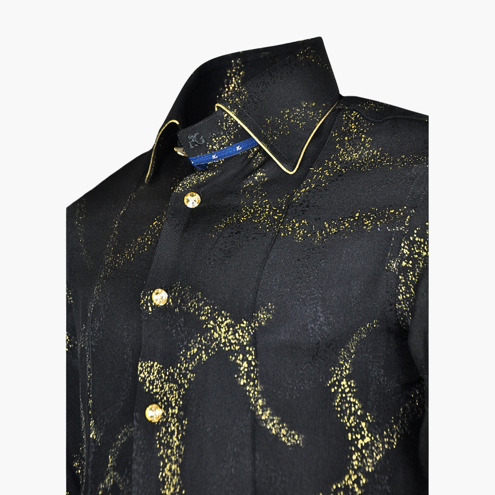 Gold & Black Metallic Corleone Shirt