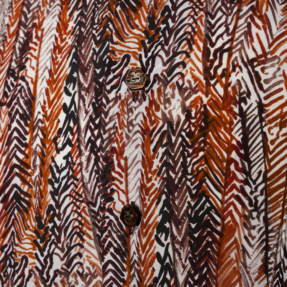 White & Brown Redford Mason Shirt