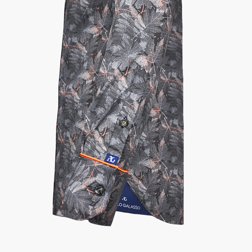 Black & Orange Foliage Corleone Shirt