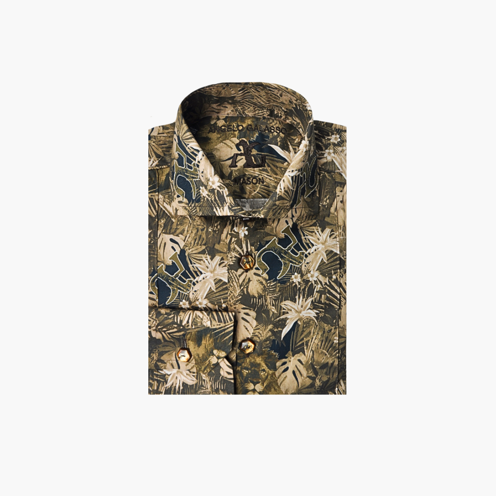 Brown Savannah AG Print Mason Shirt