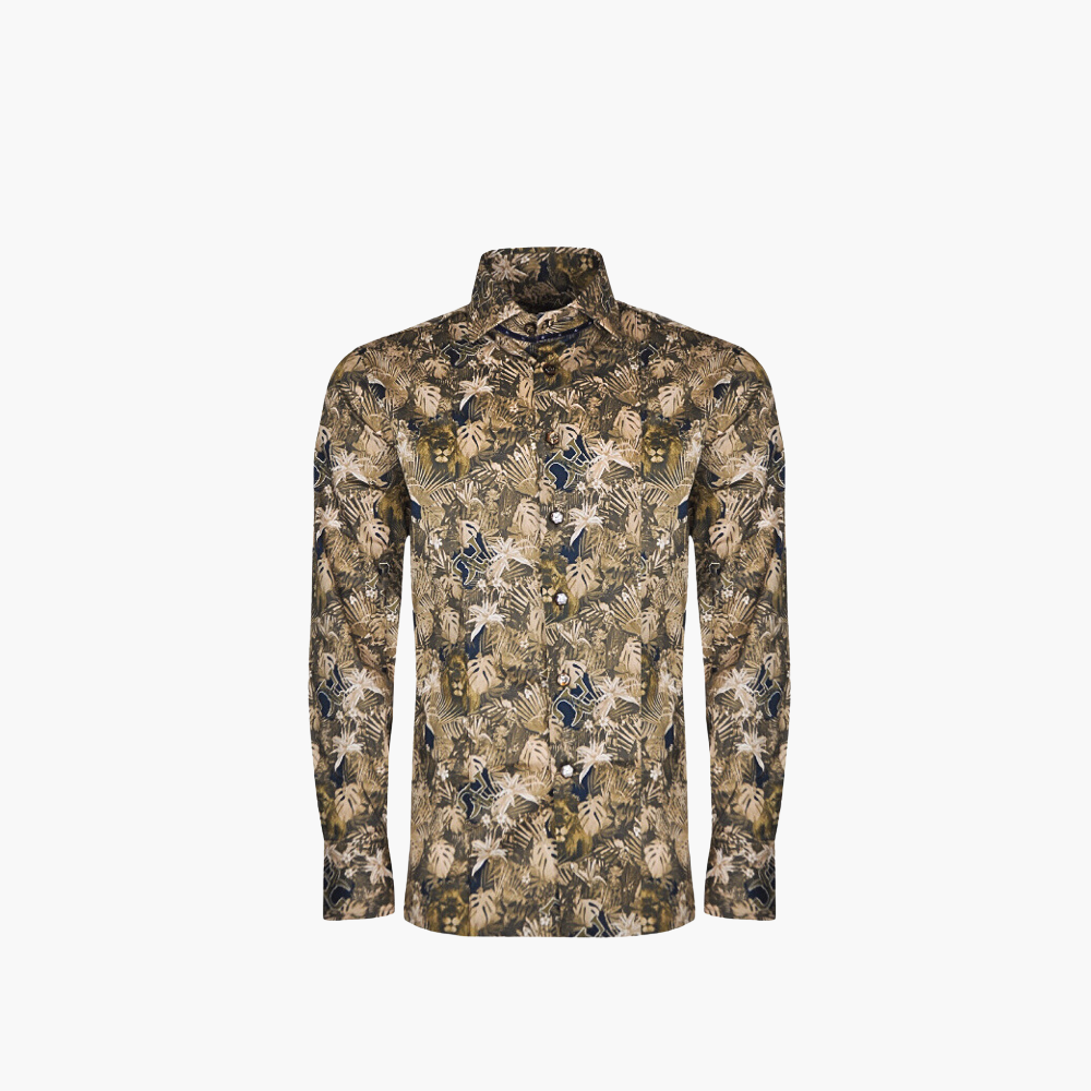 Brown Savannah AG Print Mason Shirt