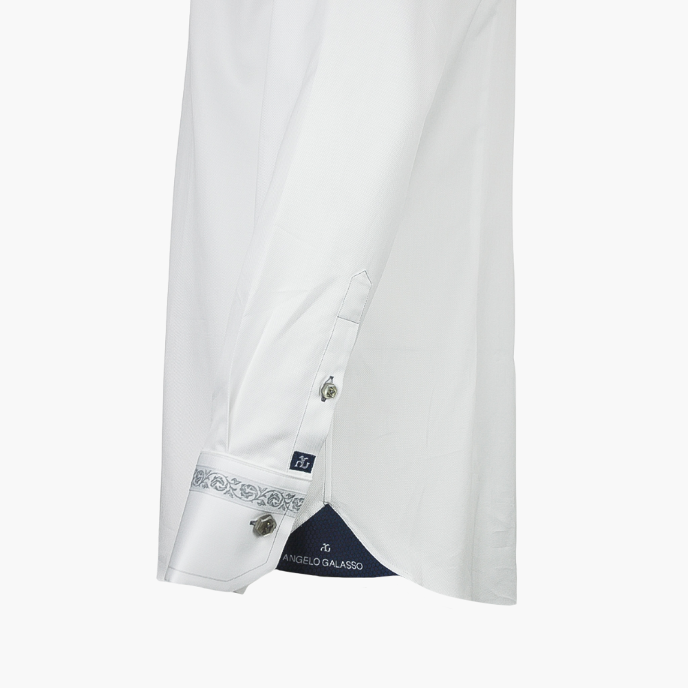 White Crown Jacquard Mason Shirt - AG24W1HAS21