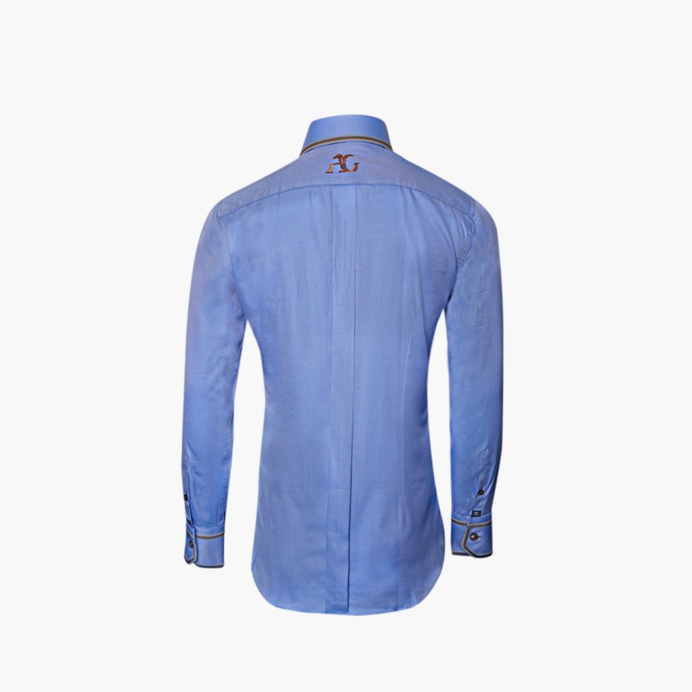 Light Blue Piave Alloro Shirt - Angelo Galasso - Luxury Italian Menswear London