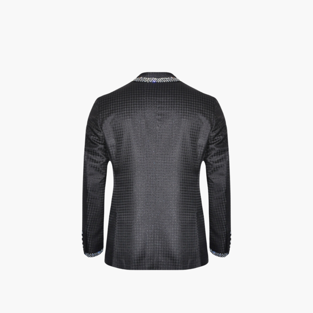 Black Stardust Crystal Blazer - AG24W2RIV02