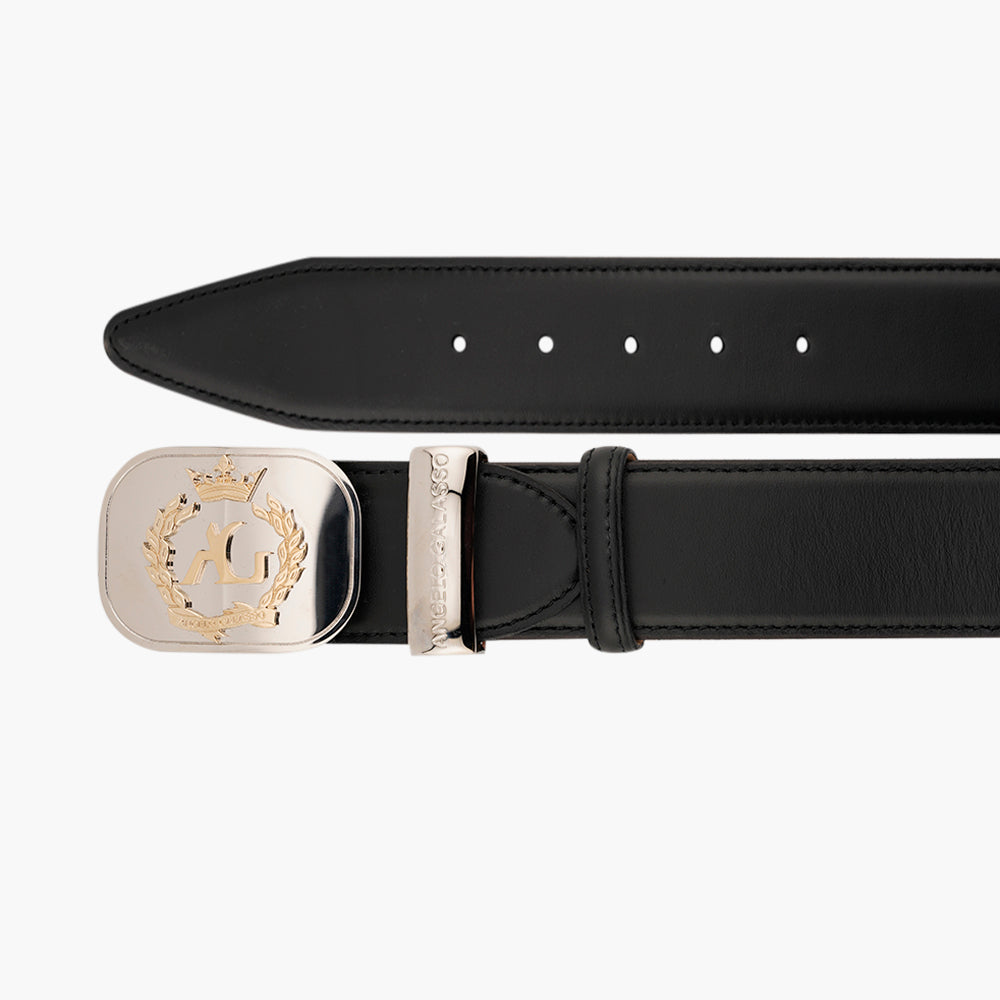 Black Alloro Calfskin Belt