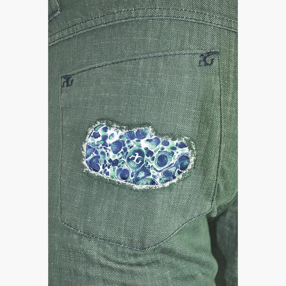 Green Malachite Jeans with Araldica Logo