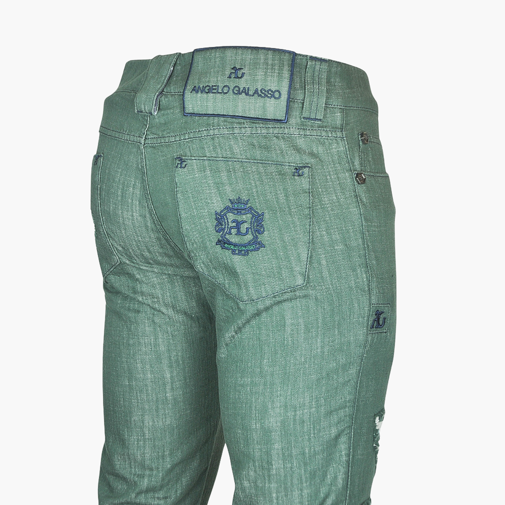 Green Malachite Jeans with Araldica Logo