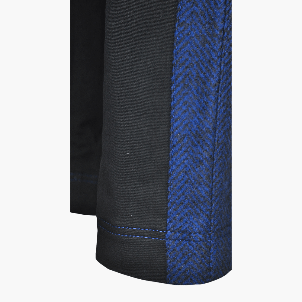 Black & Navy Jet AG Herringbone Jeans - Angelo Galasso - Luxury Italian Menswear London