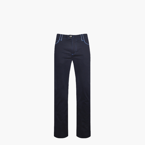 Blue Jeans with Alloro Logo ANGELO GALASSO