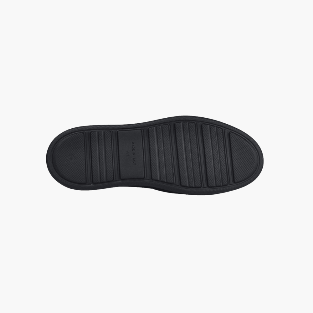 Black & Grey Woven Calf Leather Slip-on Shoes - Angelo Galasso - Luxury Italian Menswear London