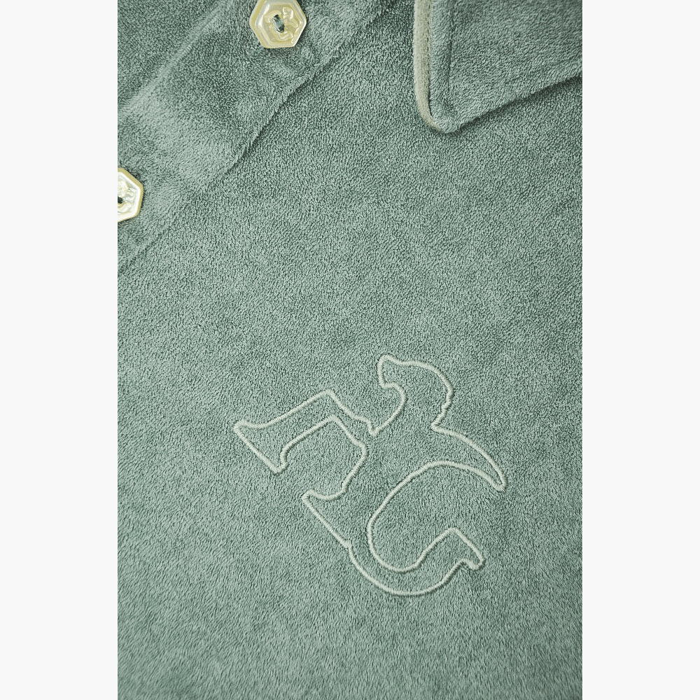 Mint Green Long Sleeves AG Polo - Angelo Galasso - Luxury Italian Menswear London