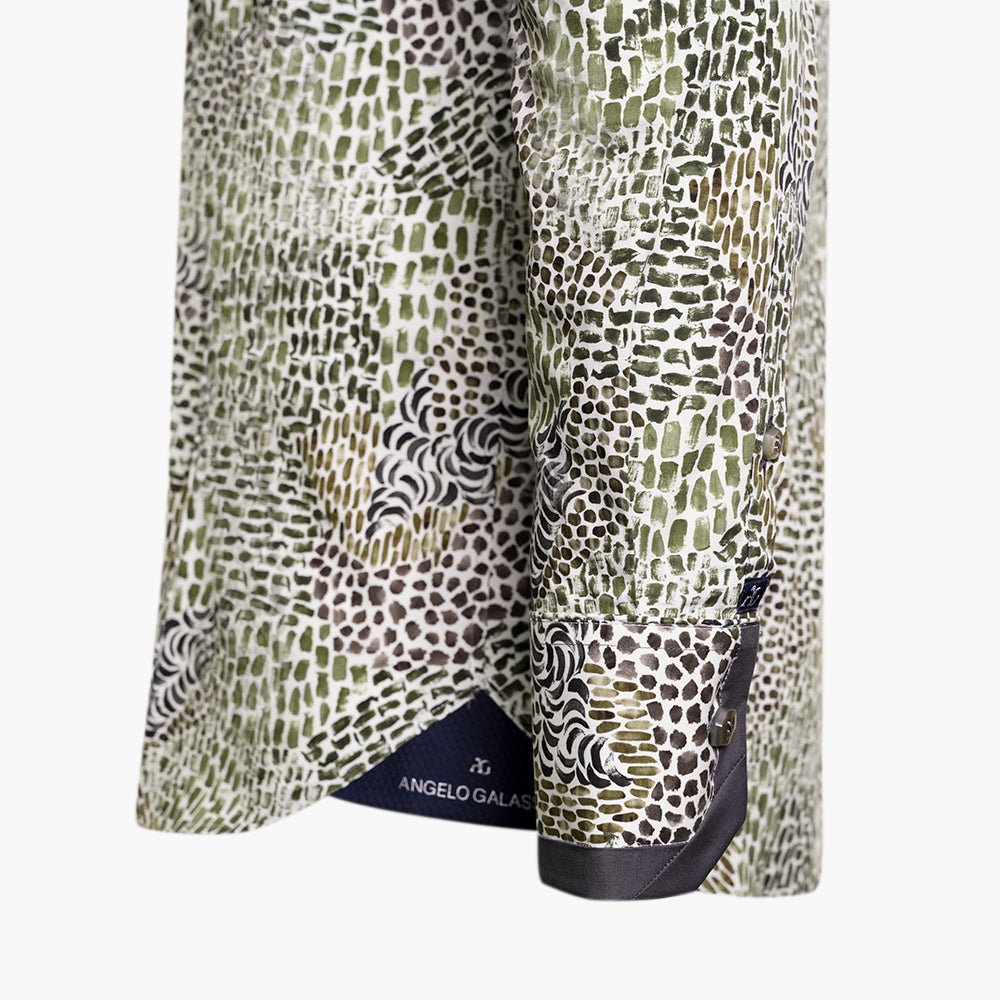 Olive Green Popeline Mason Shirt