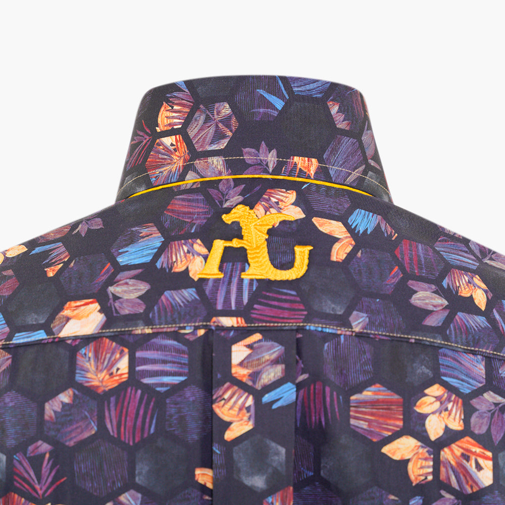 Yellow & Black Honeycomb Niki Shirt -